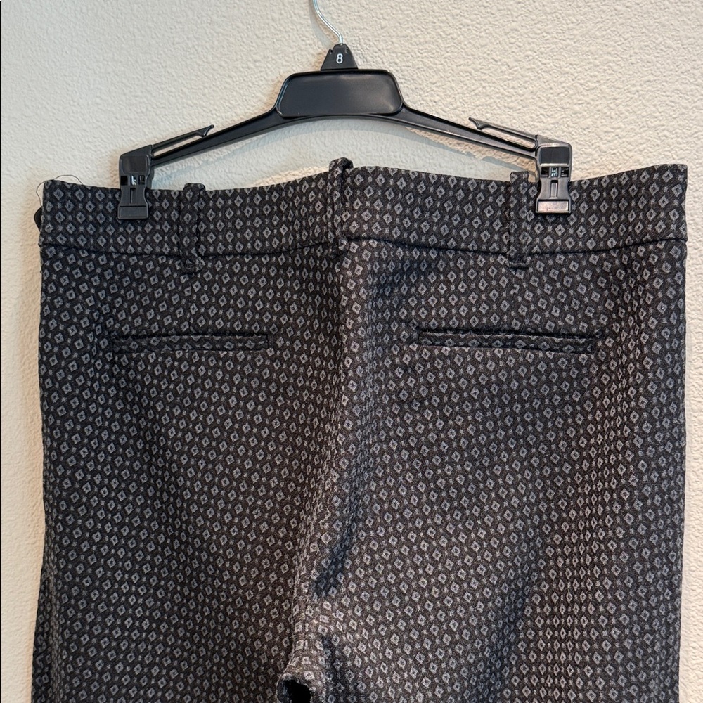 Max Studio Black and Grey Diamond Patterned Pants - Picture 4 of 7